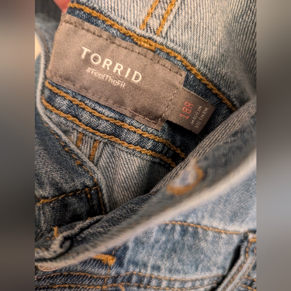 Torrid Blue Denim Jumpsuit Casual Wear - Picture 6 of 13